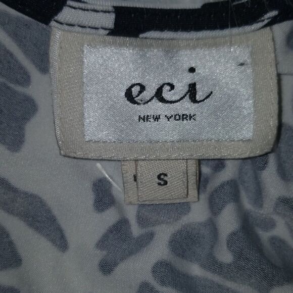 ECI Black and White Print Size Small Dress - Picture 6 of 6